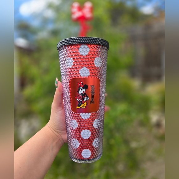 Minnie Mouse Polka Dot Starbucks Tumbler - Picture 1 of 5